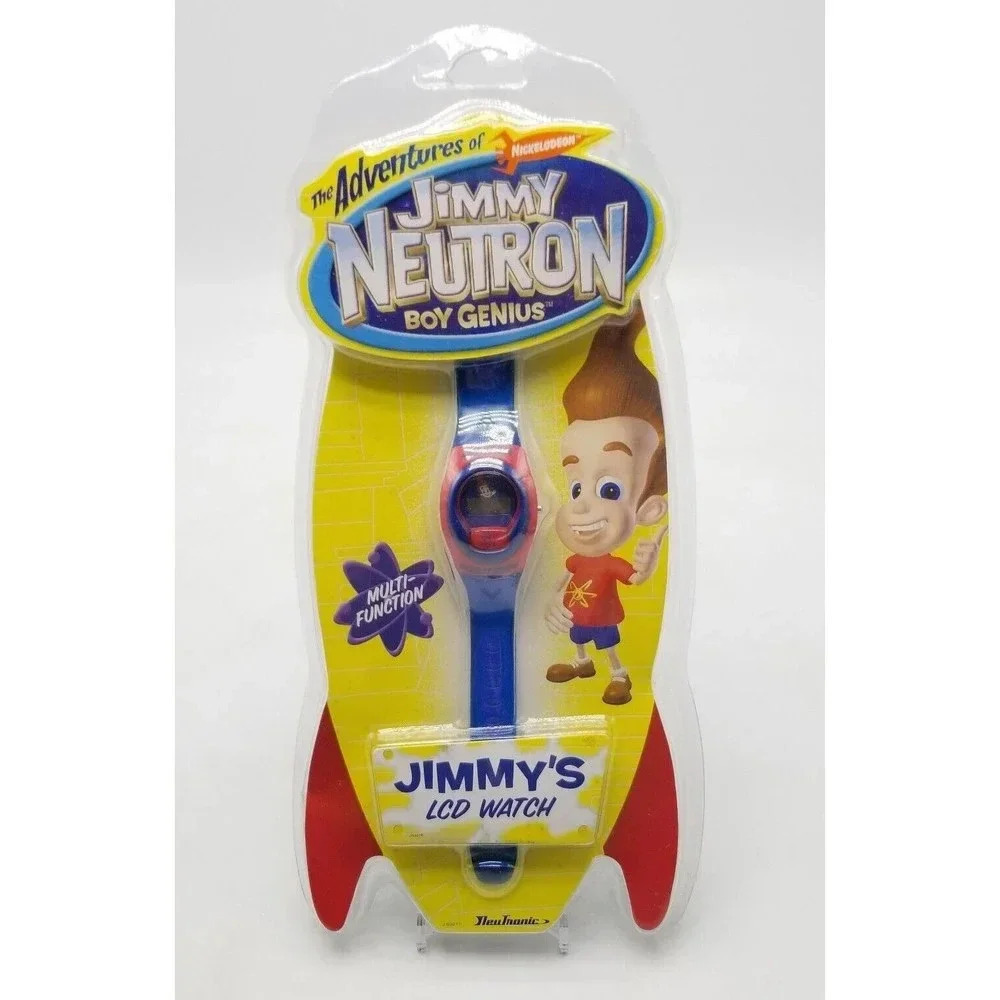 NeuTronic Jimmy Neutron Boy Genius "Jimmy's LCD Watch" 2002 New Old Stock JN007P